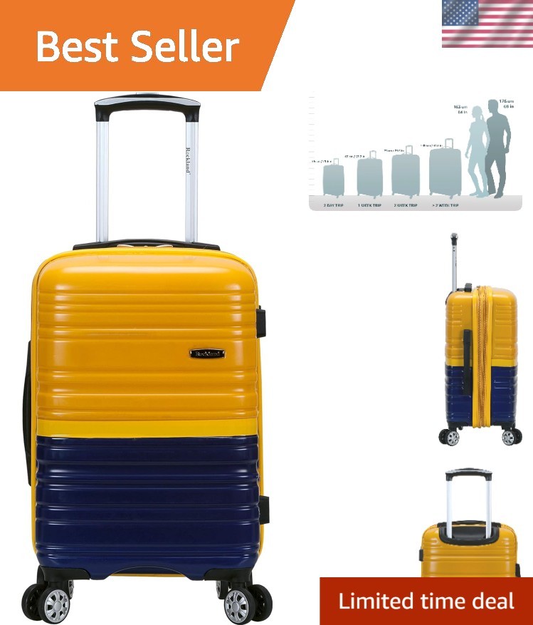 Melbourne Hardside Expandable Spinner Wheel Luggage, Two Tone Navy, Carry-On ...