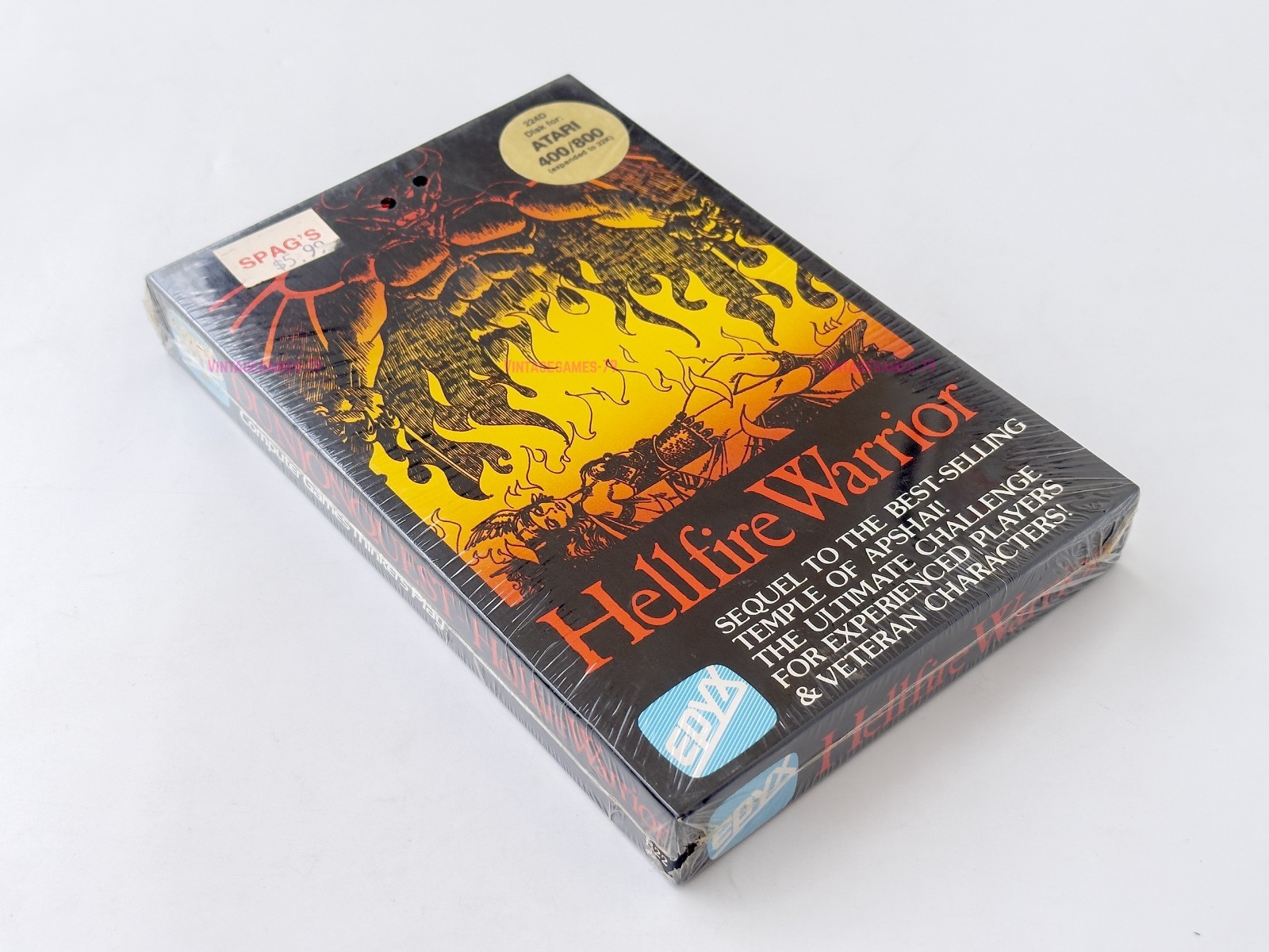 Hellfire Warrior - Epyx - 1980 / Atari 400/800 - Sealed