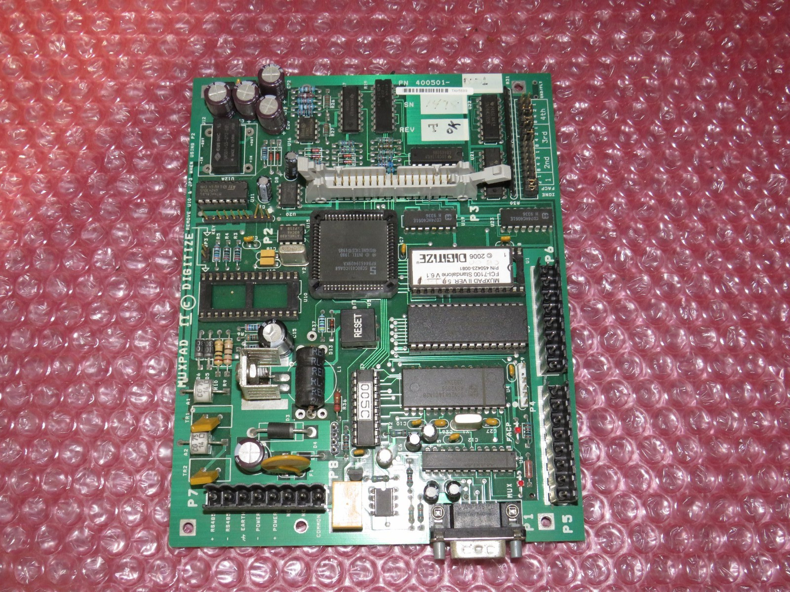 DIGITIZE 400501-0001 MUXPAD VERSION 5.8 FCI-7100 STANDALONE 450423-0081 V 6.1