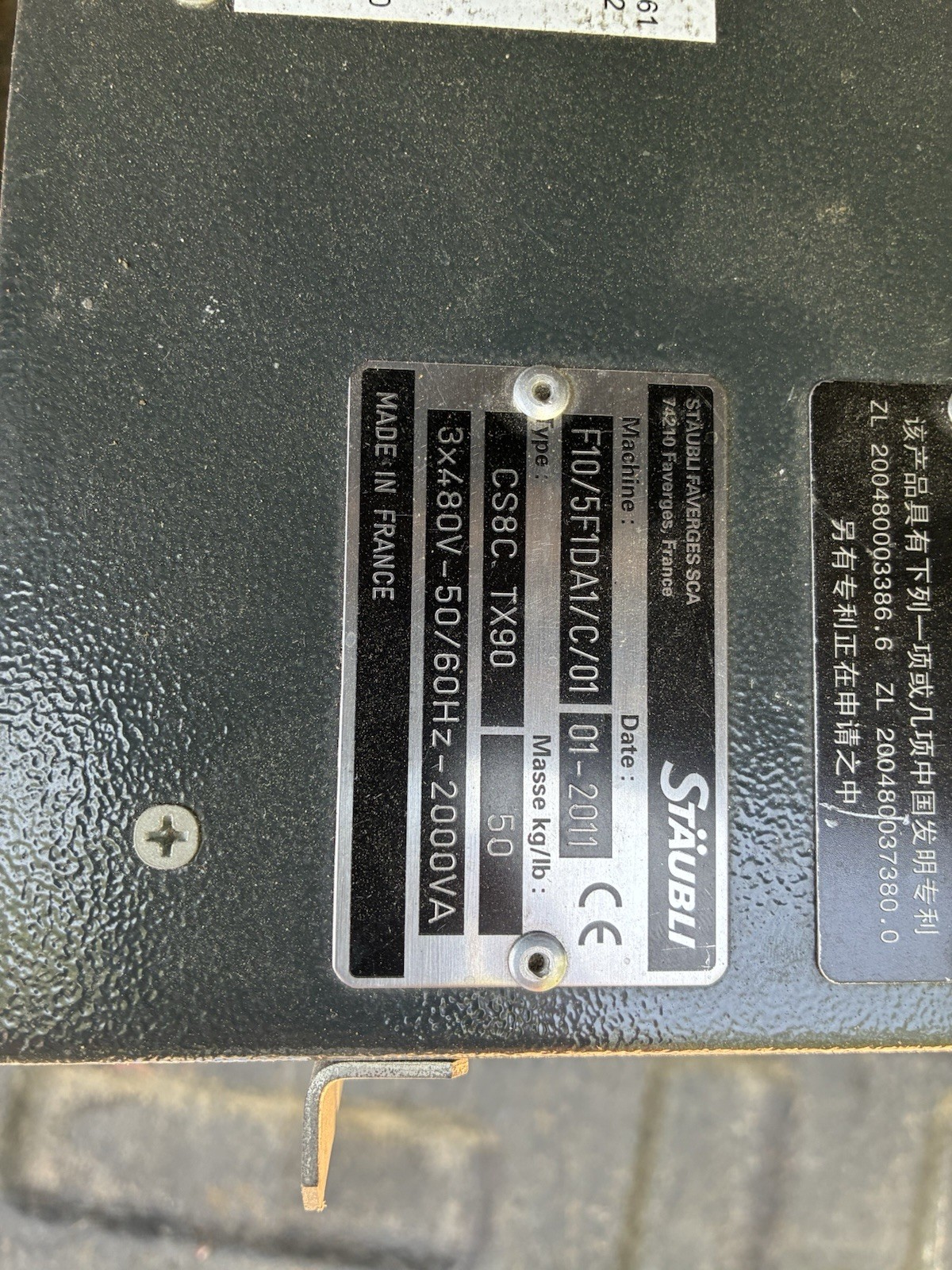Staubli  Cs8c Tx90 F10/5F1DA1/C/01 Controller