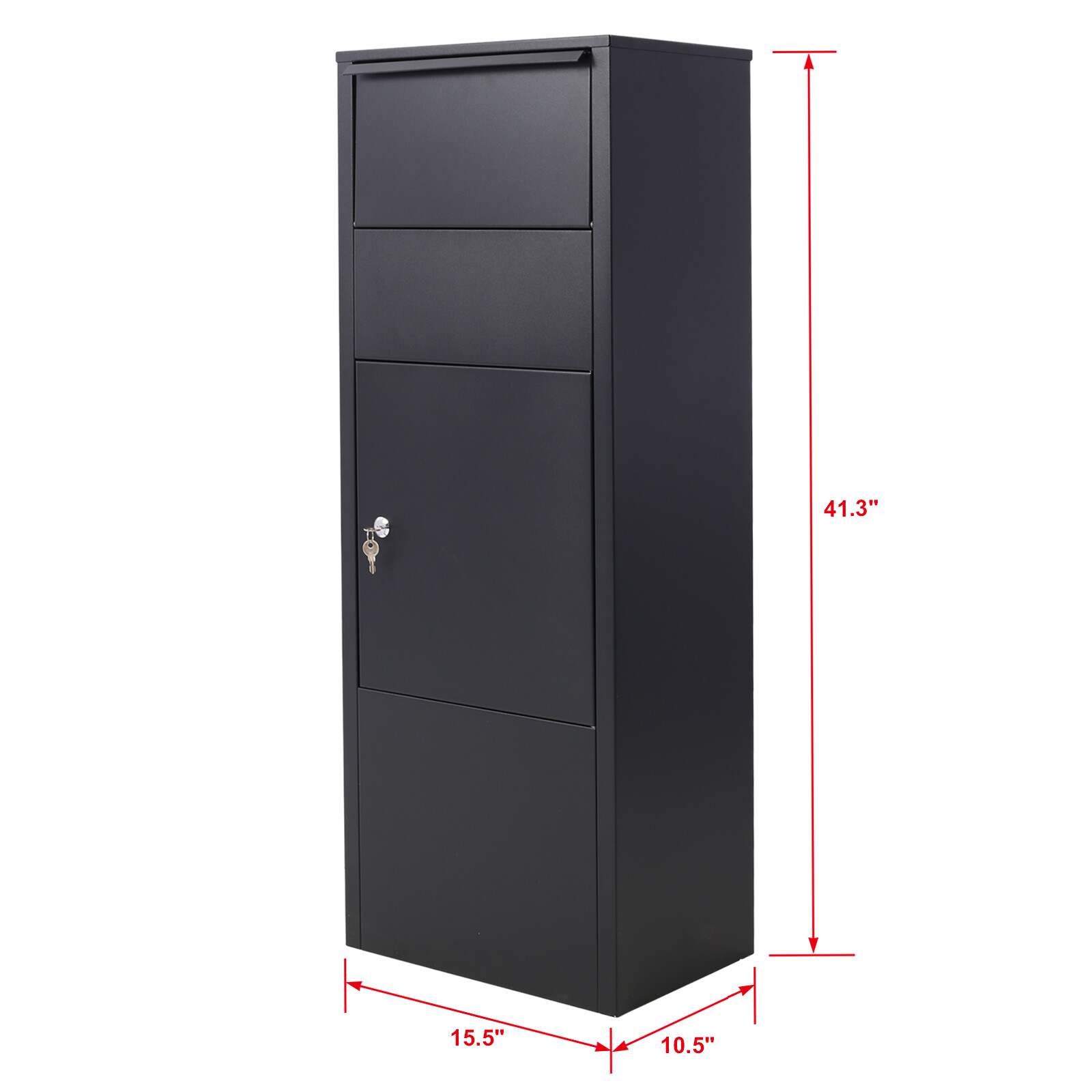 Parcel Delivery Drop Box for Porch Lockable Secure Storage Compartment Mailboxes