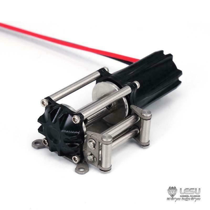 LESU Metal Electric Winch for RC DIY Car Rock Crawler 1/14 Tractor Truck Model
