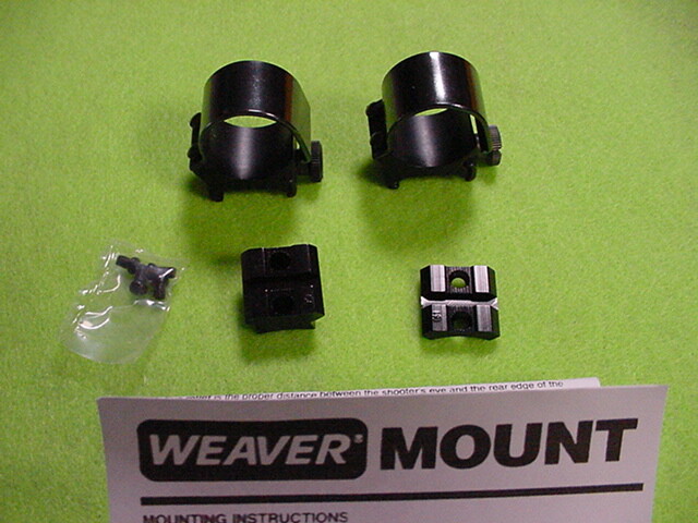 Savage 99 WR Weaver Mount 2pc Base Set & Weaver High-Height Gloss Black 1" Rings