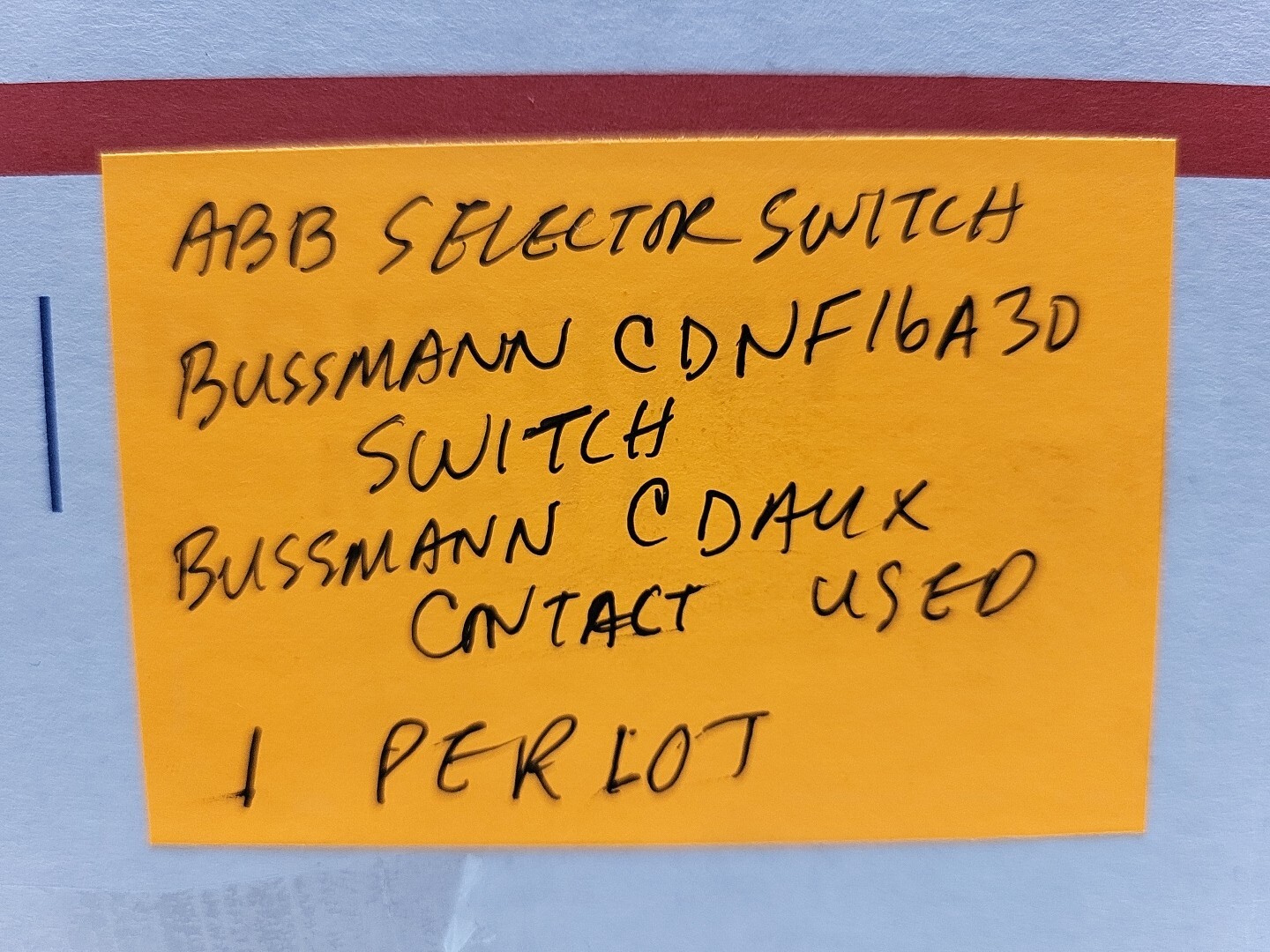 Bussmann CDNF16A3D Abb Selector Switch Lockable Disconnect Switch CDAUX Contact