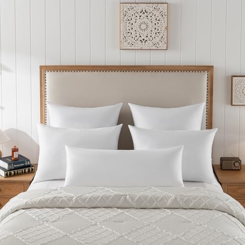 Euro Pillow Inserts inchs - Feather and Down Fill - Cotton Fabric - Set 30x30