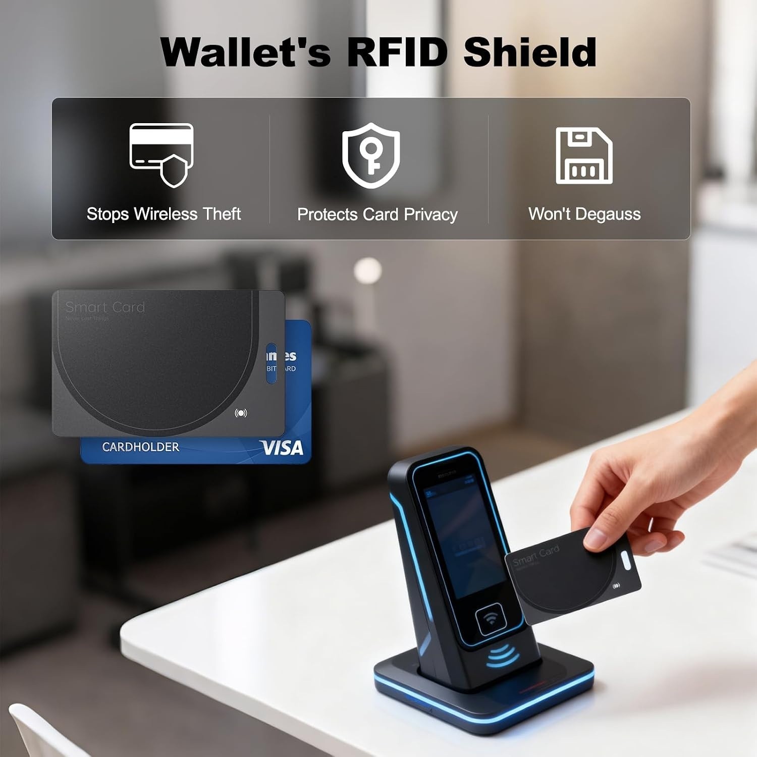 Wallet Tracker Card Bluetooth Finder Compatible with Apple Find My Waterproof