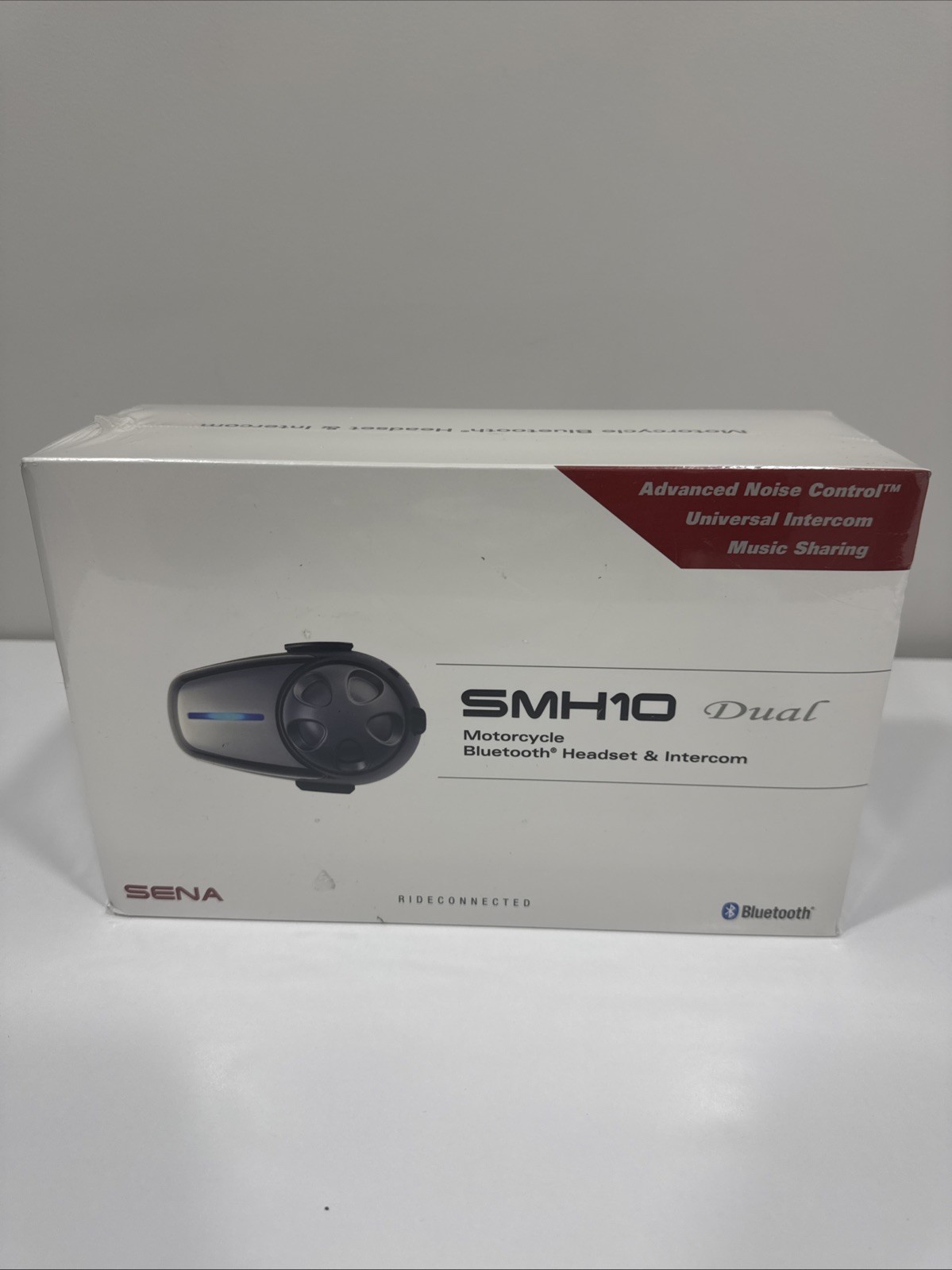 Sena SMH10D-10 Motorcycle Bluetooth Headset / Intercom (Dual), Black