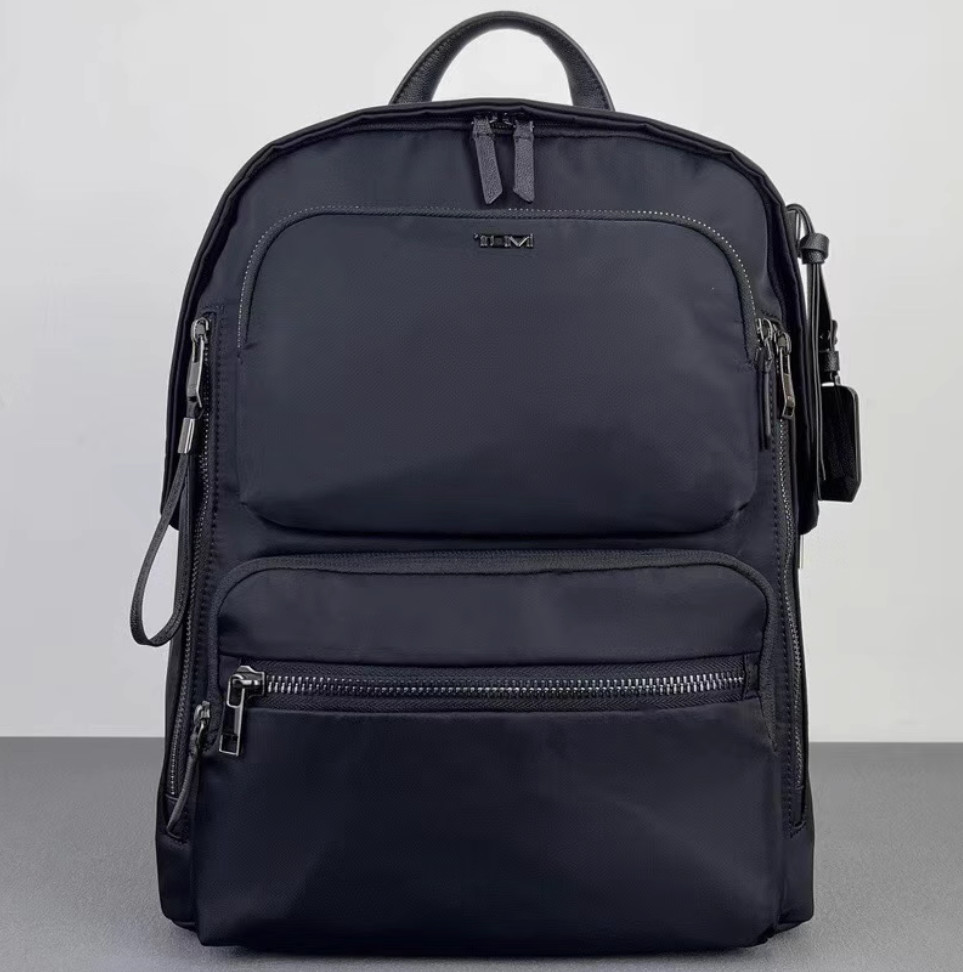 TUMI VOYAGEUR Montana Backpack Black Silver Nylon Black Silver Business 2025 New
