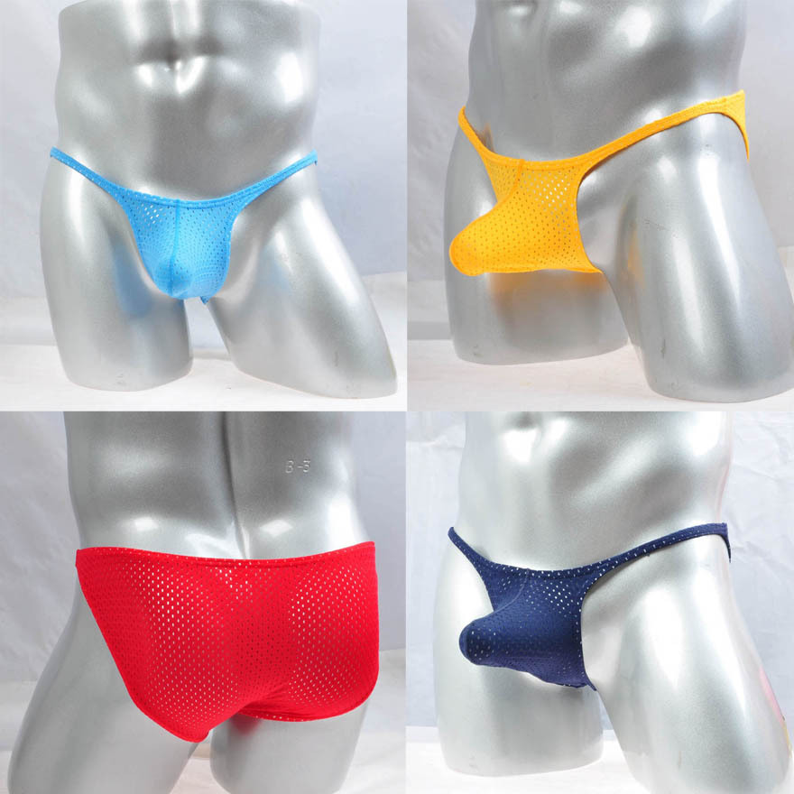 Fashio Men String Briefs Stretch Underwear Open Crotch Boxers Briefs Sports Pant
