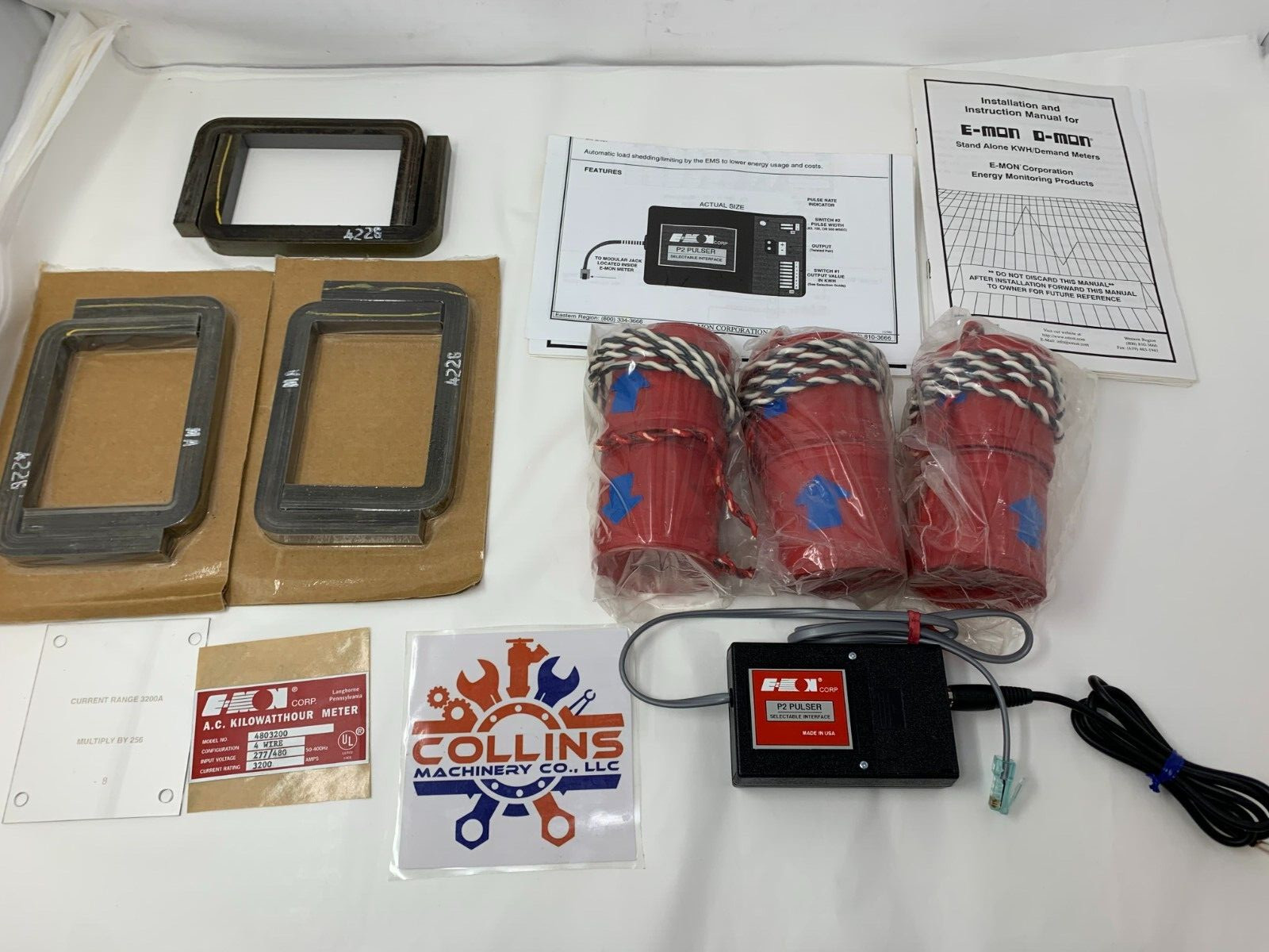 E-Mon 4803200 AC KWH Demand Meter 4W 277/480V 3200A Current Sensor Assembly ONLY