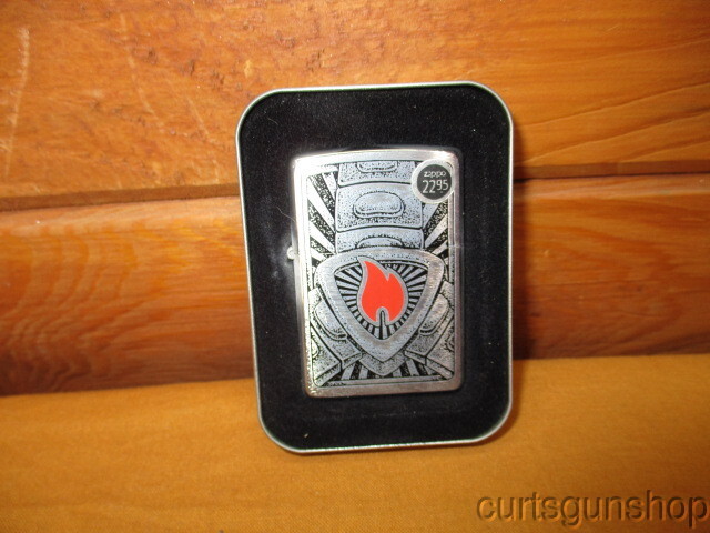 Zippo Lighter Chrome Chaos Unused in Original Case