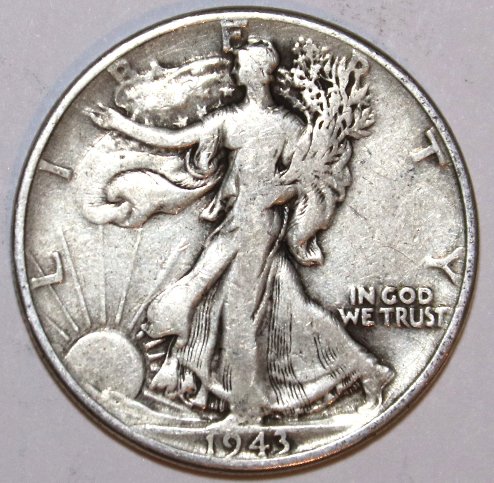 1943-P Walking Liberty Silver Half Dollar - Very Fine - #1096EC