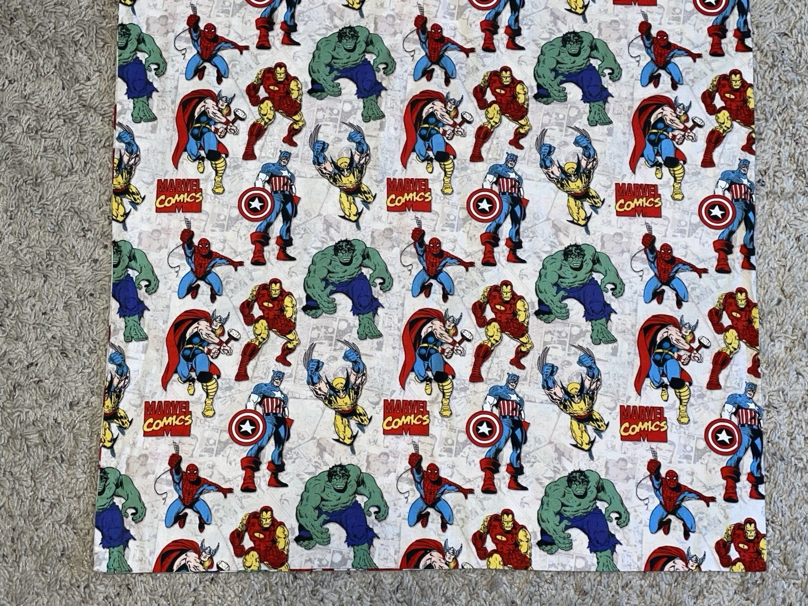 Standard Size Handmade Pillowcase Marvel Superheroes Comics Thor Hulk Wolverine