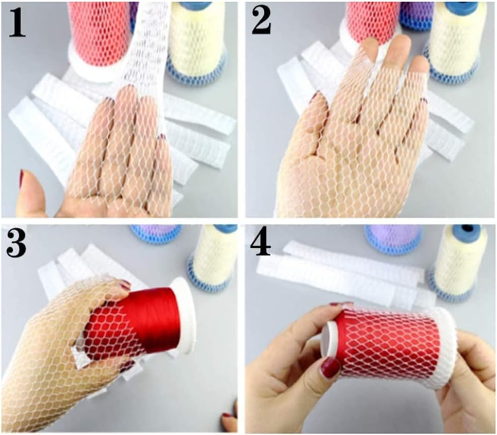 40 Yards Thread Spool Net Sewing Embroidery Thread Net Mesh Spool Saver for Diff