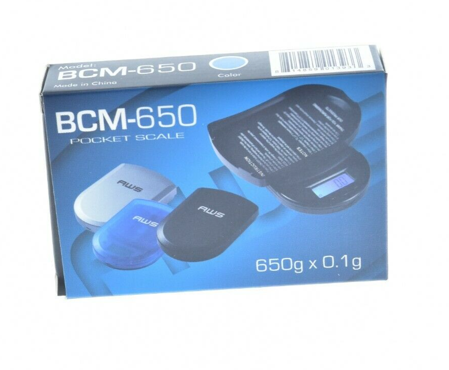 AWS- BCM-650 POCKET SCALE - 650G x 0.1G- COLOR: BLUE