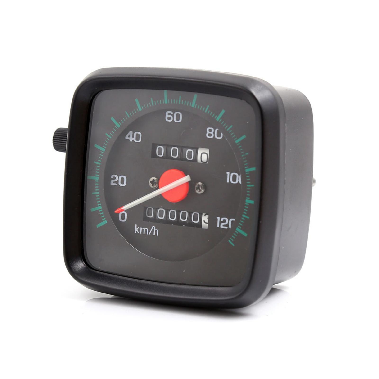 0-120km/h Square Shape Daul Odometer Speedometer Gauge for GS Motorcycle