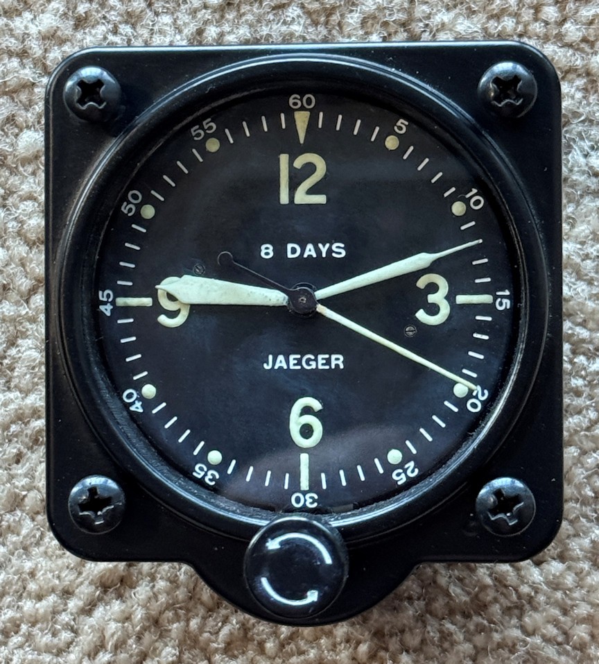 JAEGER A-7 Aircraft Clock A.M. REF 106A 338 MOD 43A-4 LeCoultre Cal. 201M Mvmt