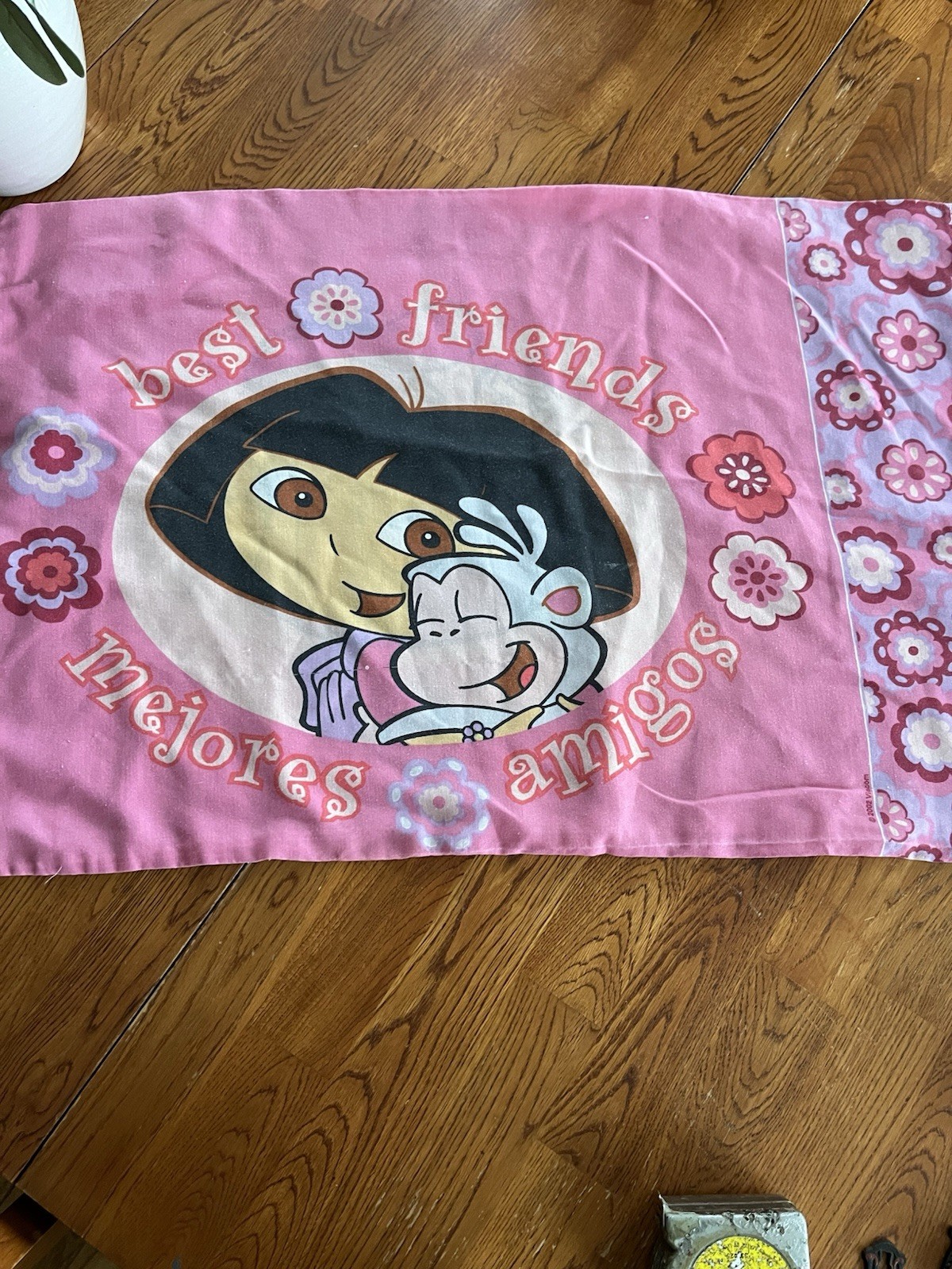 Vintage Dora the Explorer & Boots Pillowcase - Standard - Pink - Best Friends