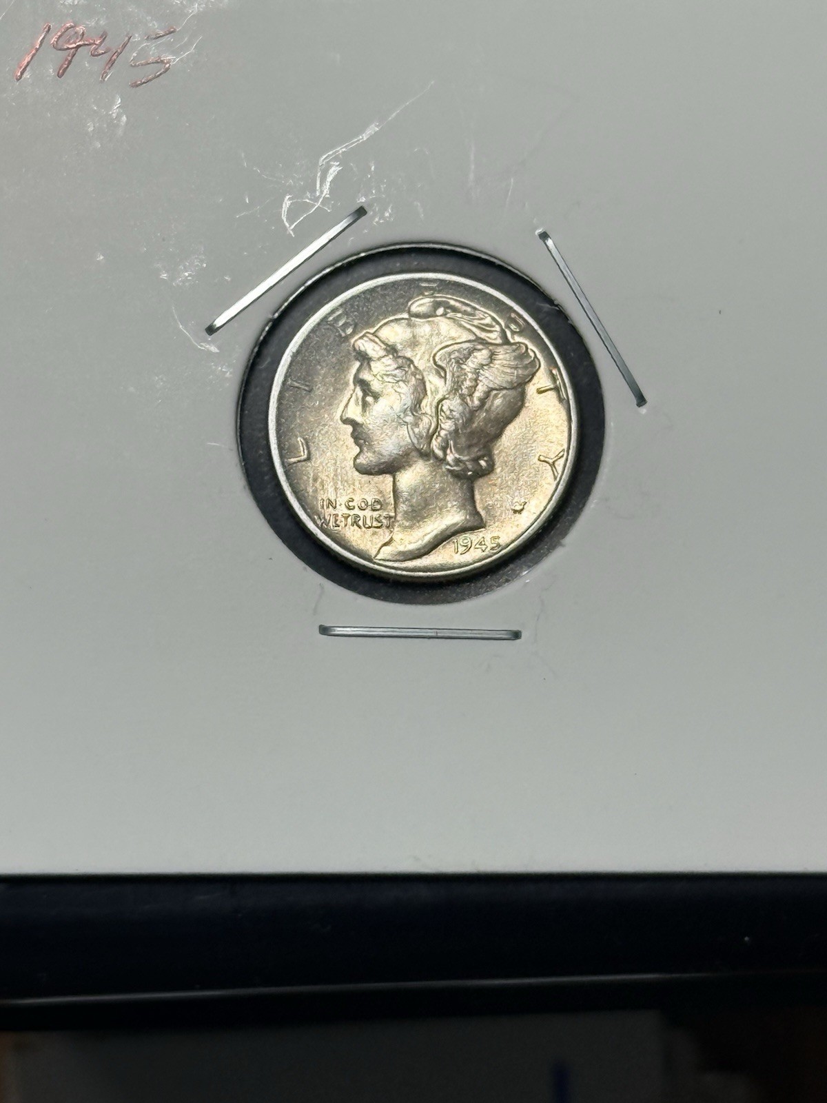 1945-P MERCURY DIME 10c Gem 💎 Uncirculated🗼RARE FULL BANDS🗽 PHILADELPHIA MINT