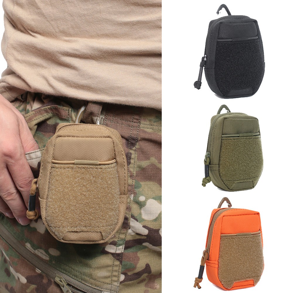 Tactical Molle Pouch EDC Credit Card Holder Waist Pack Bag Utility Small Pocket