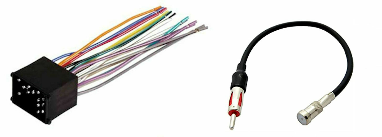 1 Radio Stereo Install Wire Harness + 1 Antenna Adapter For Select BMW
