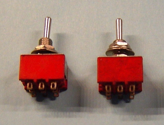 2 NEW MOMENTARY 3PDT MICROSWITCHES (ON)/OFF/(ON) - FAST SHIPING