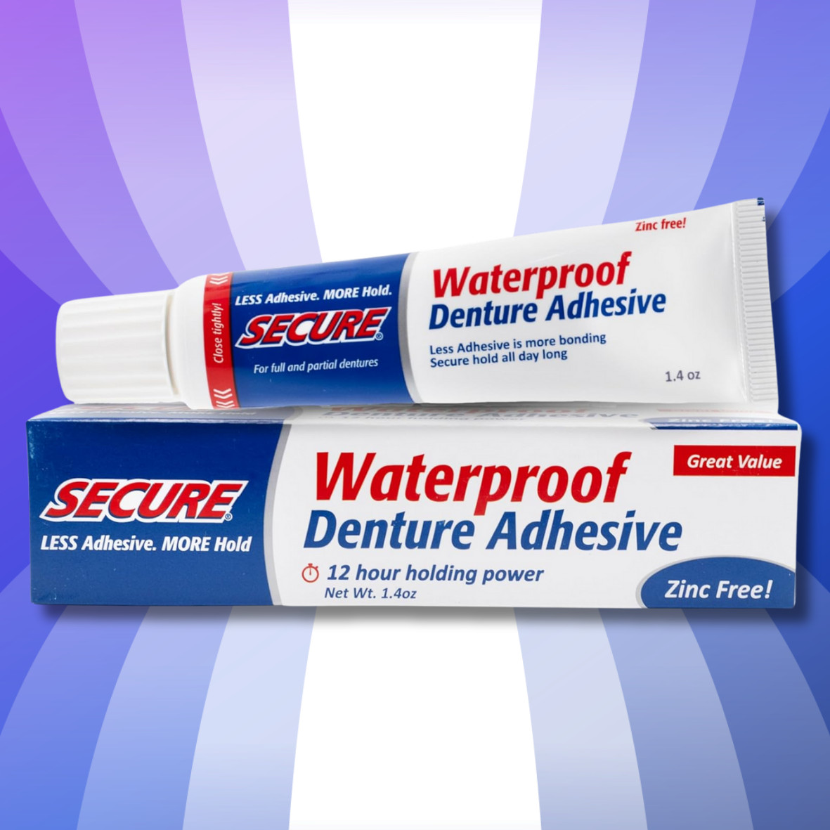 Denture Adhesive Waterproof 1.4 oz