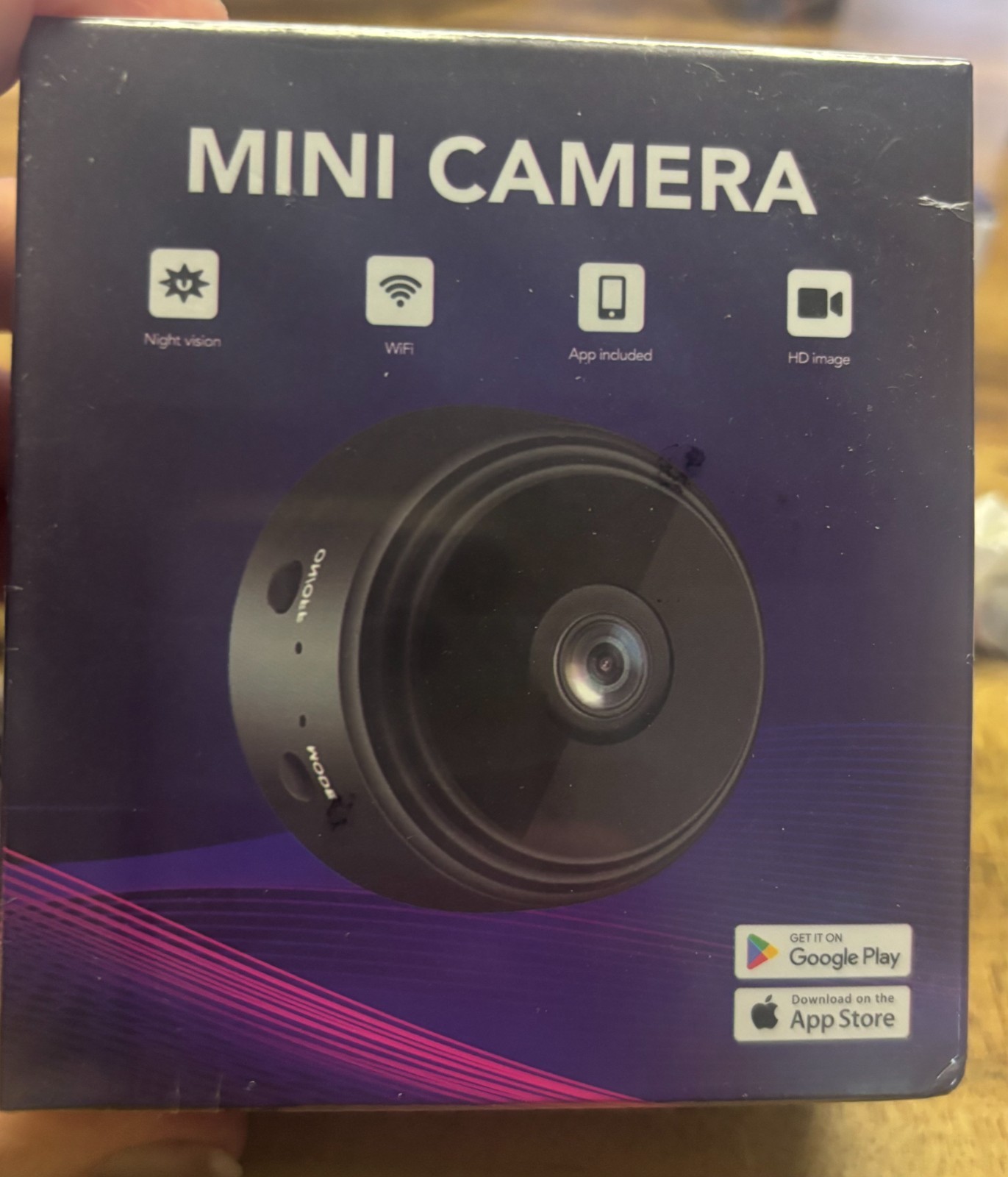Mini Camera Wi-Fi Wireless Camera for Car, House, Office - HD Image New/Sealed
