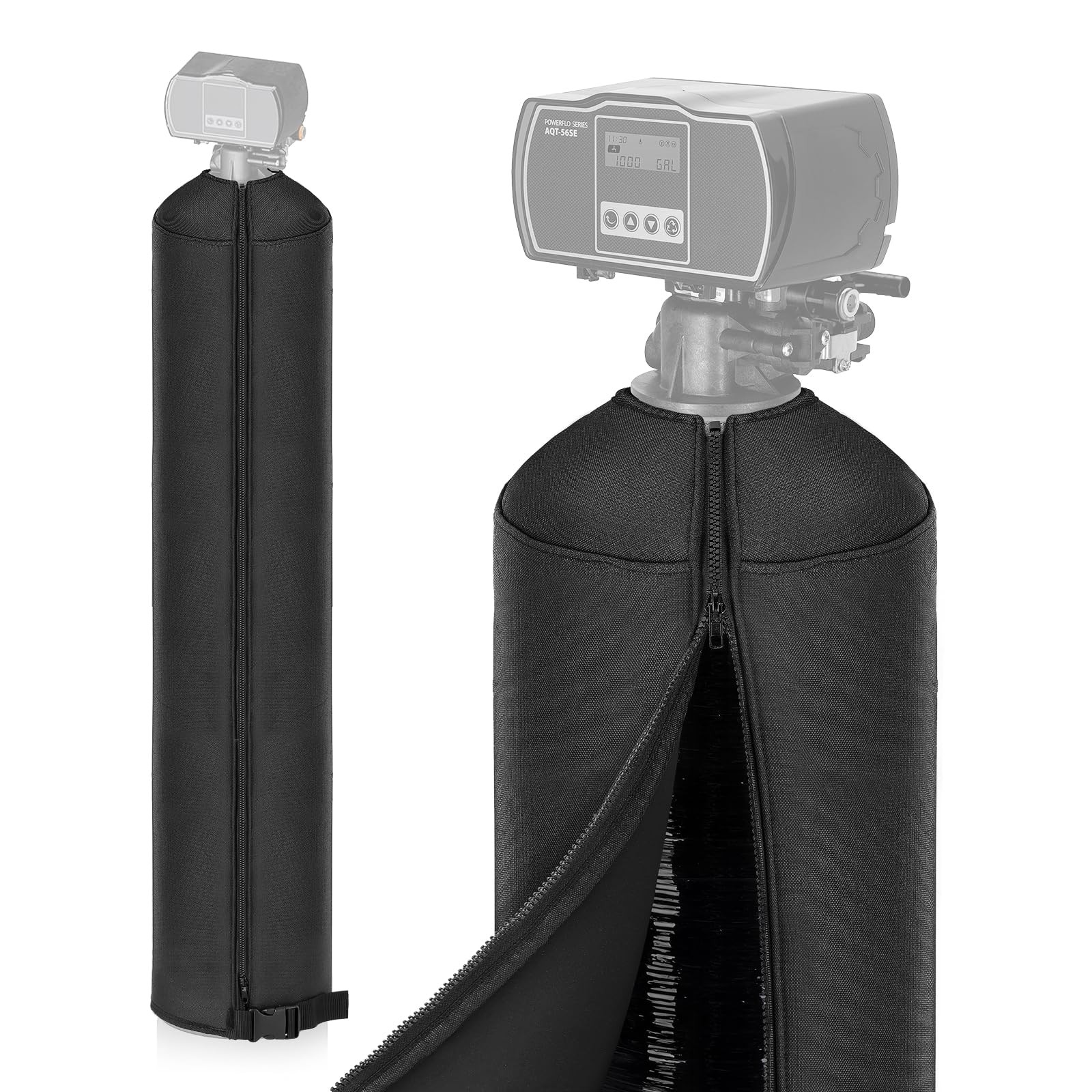 Water Softener Cover Outdoor,Neoprene Sweat 9''x48'', Black