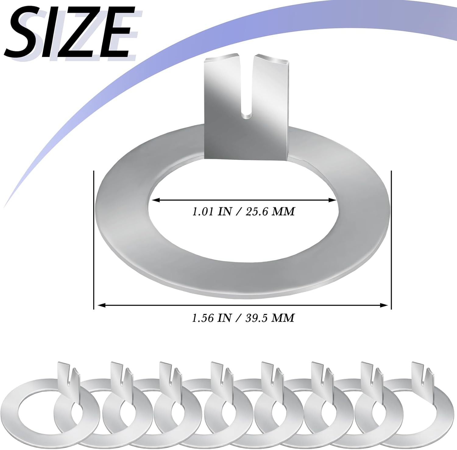 8 Pack Trailer Wheel Spindle Washer, Washer Replacement Compatible with Lube Spi