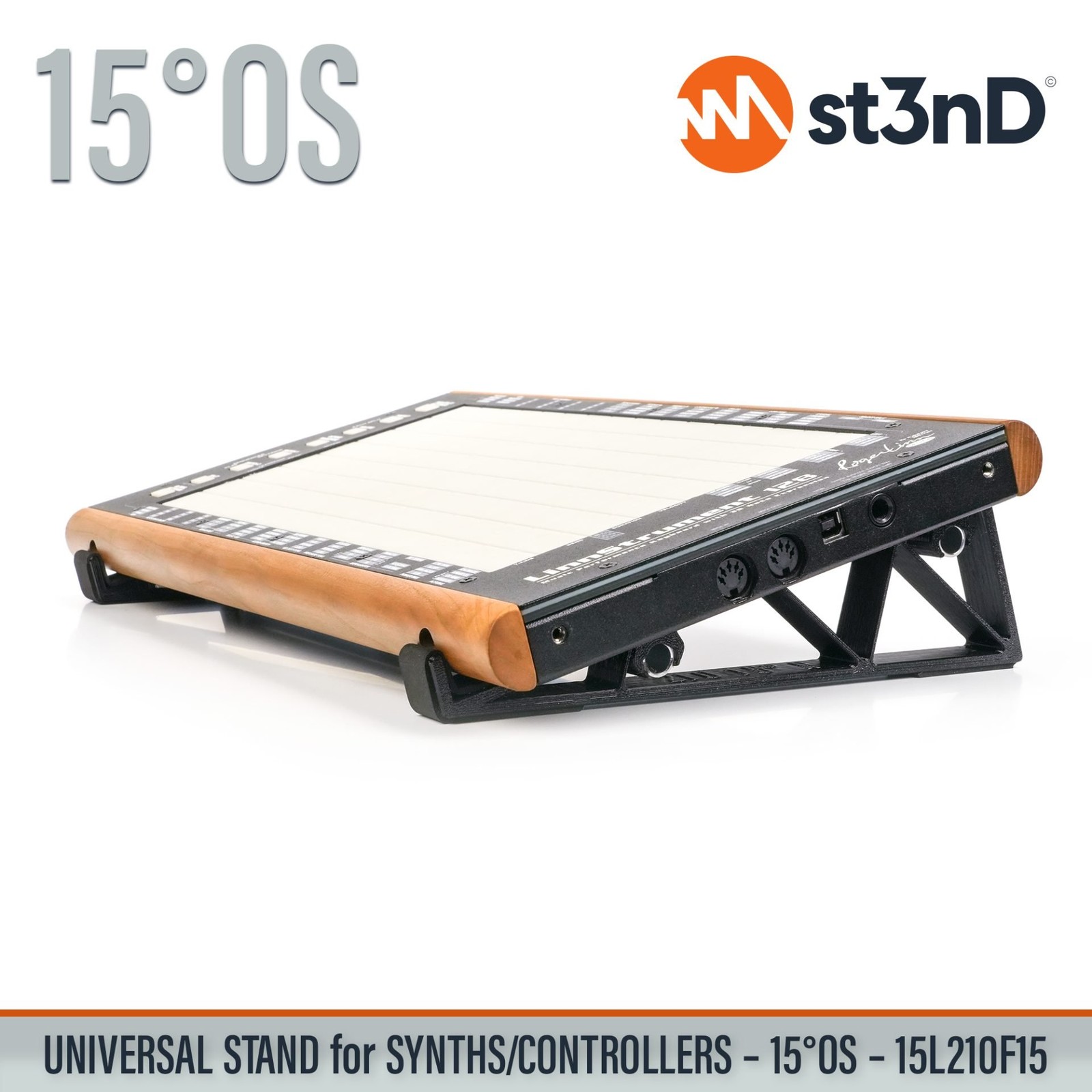 UNIVERSAL STAND for SYNTHS / CONTROLLERS - 15° - Open Style - 15L210F15