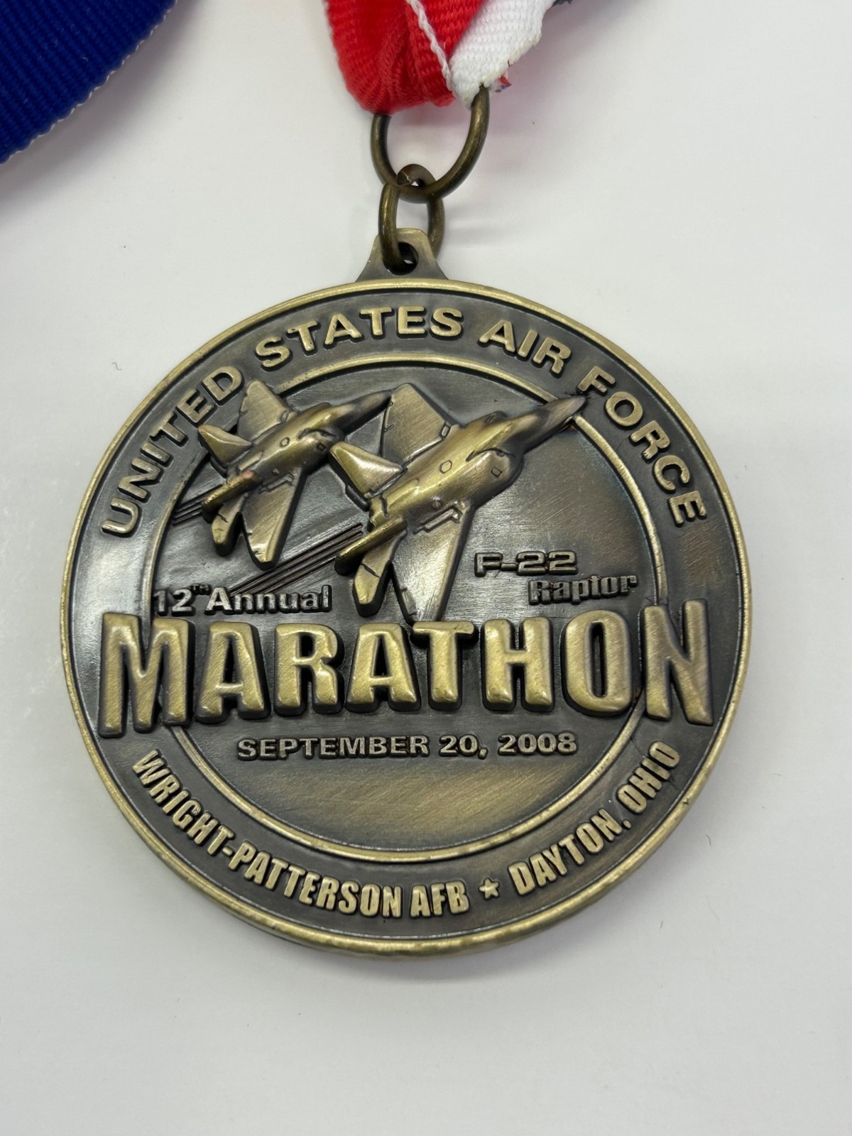 2008 US Air Force Wright Patterson AFB Marathon Medal