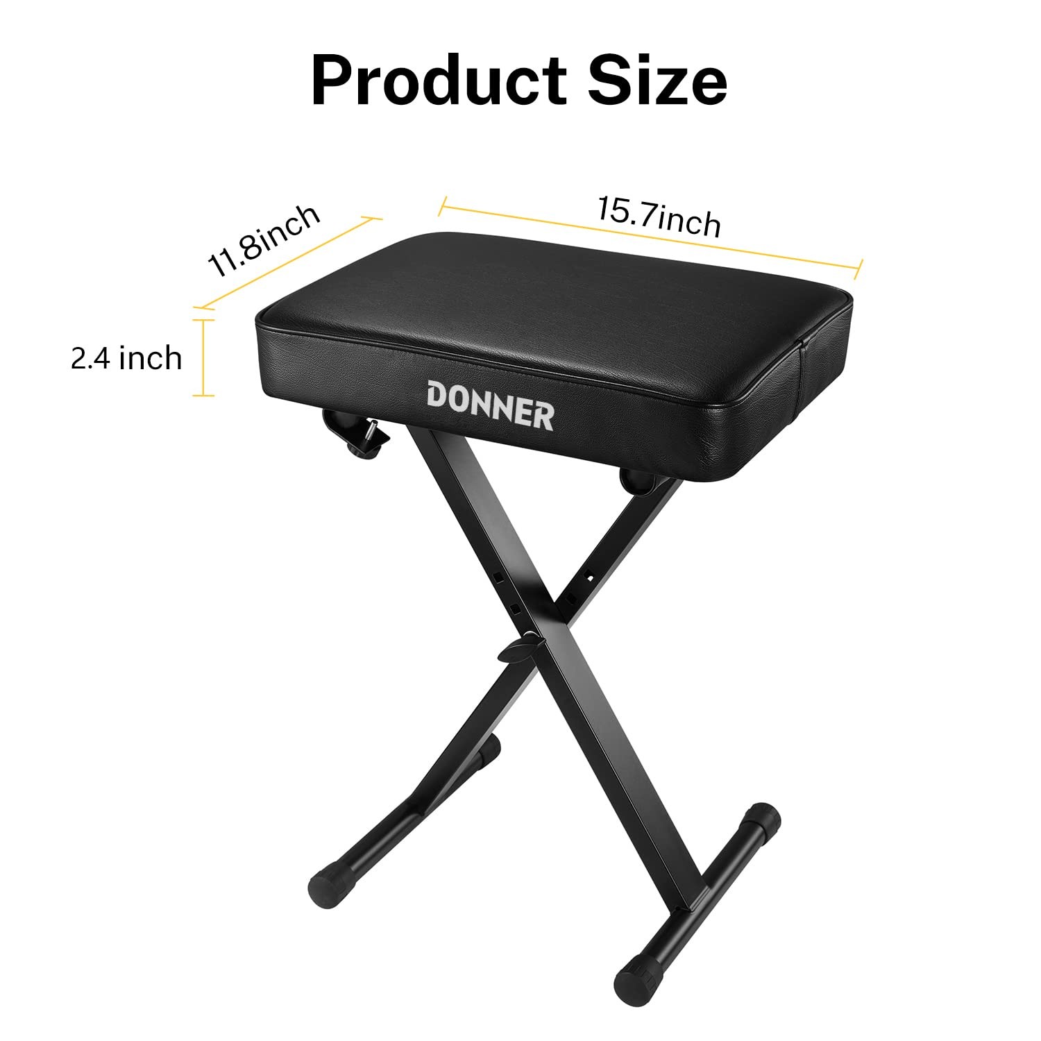 Donner DEP-20 Beginner Digital Piano + Bench Black