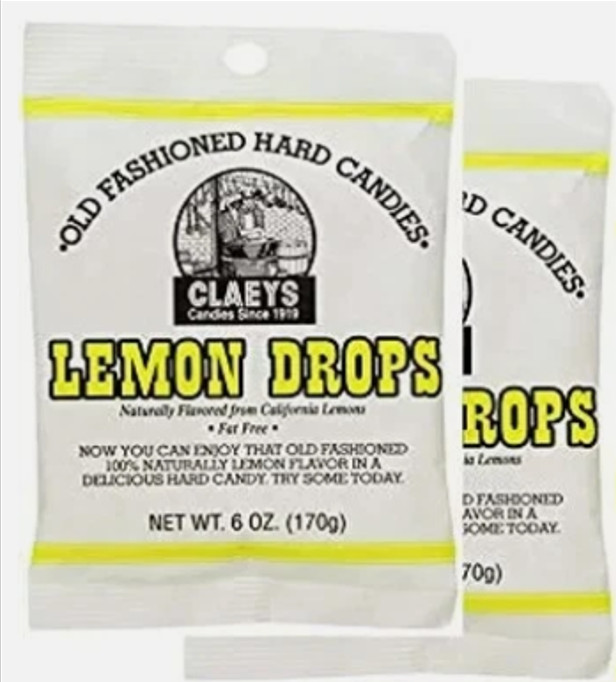 Claeys Old Fashioned Hard Candy Lemon, 6 Ounce - 2 Pack
