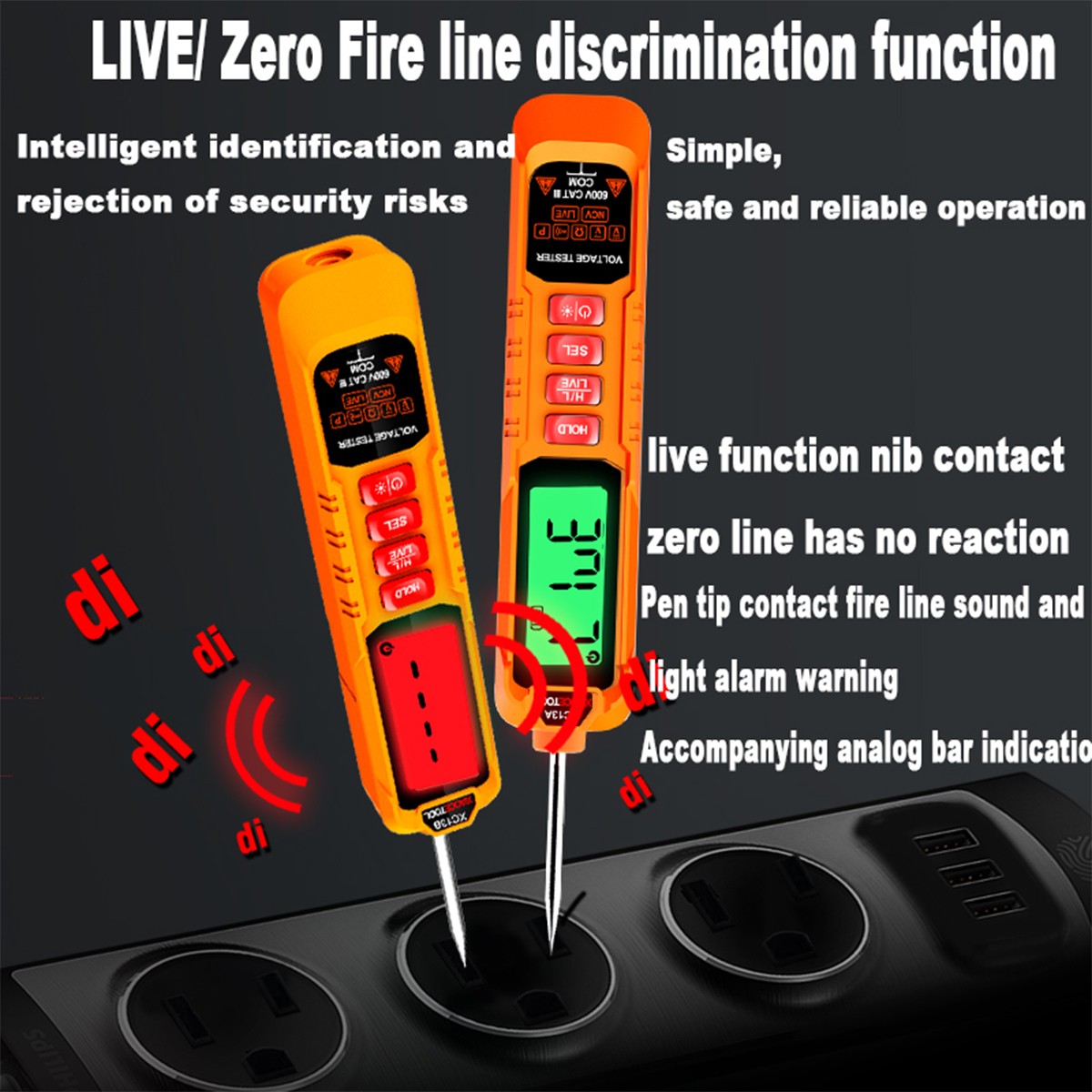 Digital Multimeter AC DC Voltmeter Ammeter Ohmmeter Volt Tester Meter