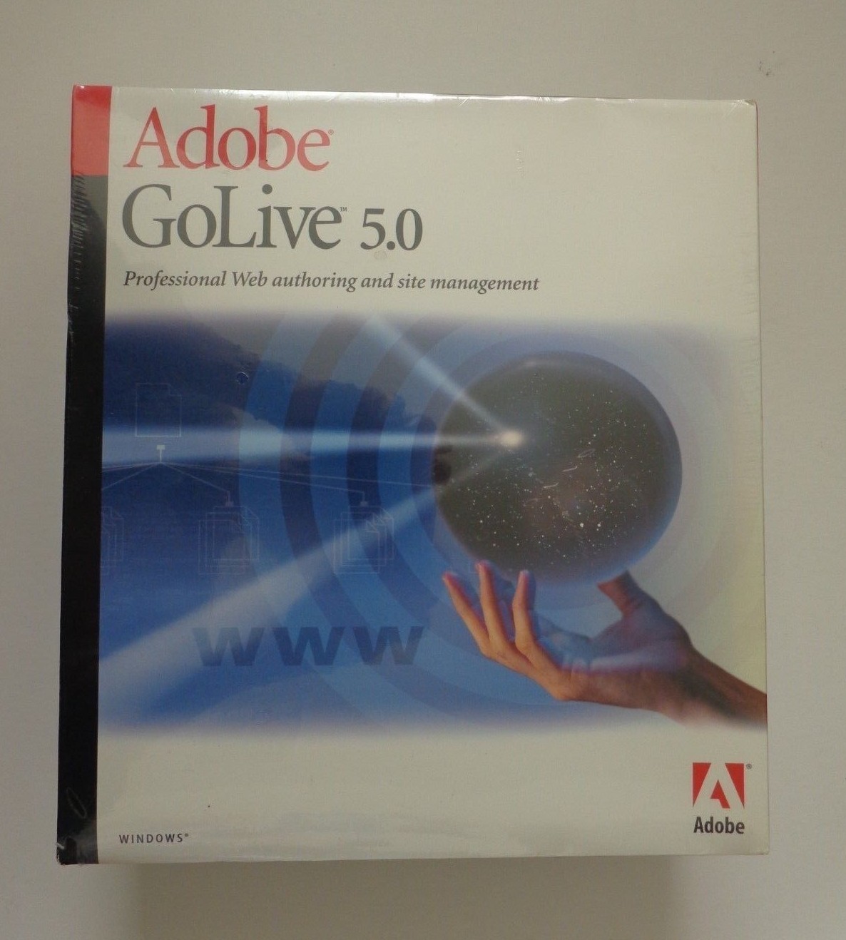Adobe GoLive 5.0 (Retail)  Full Version for Windows  (Factory Sealed Retail Box)