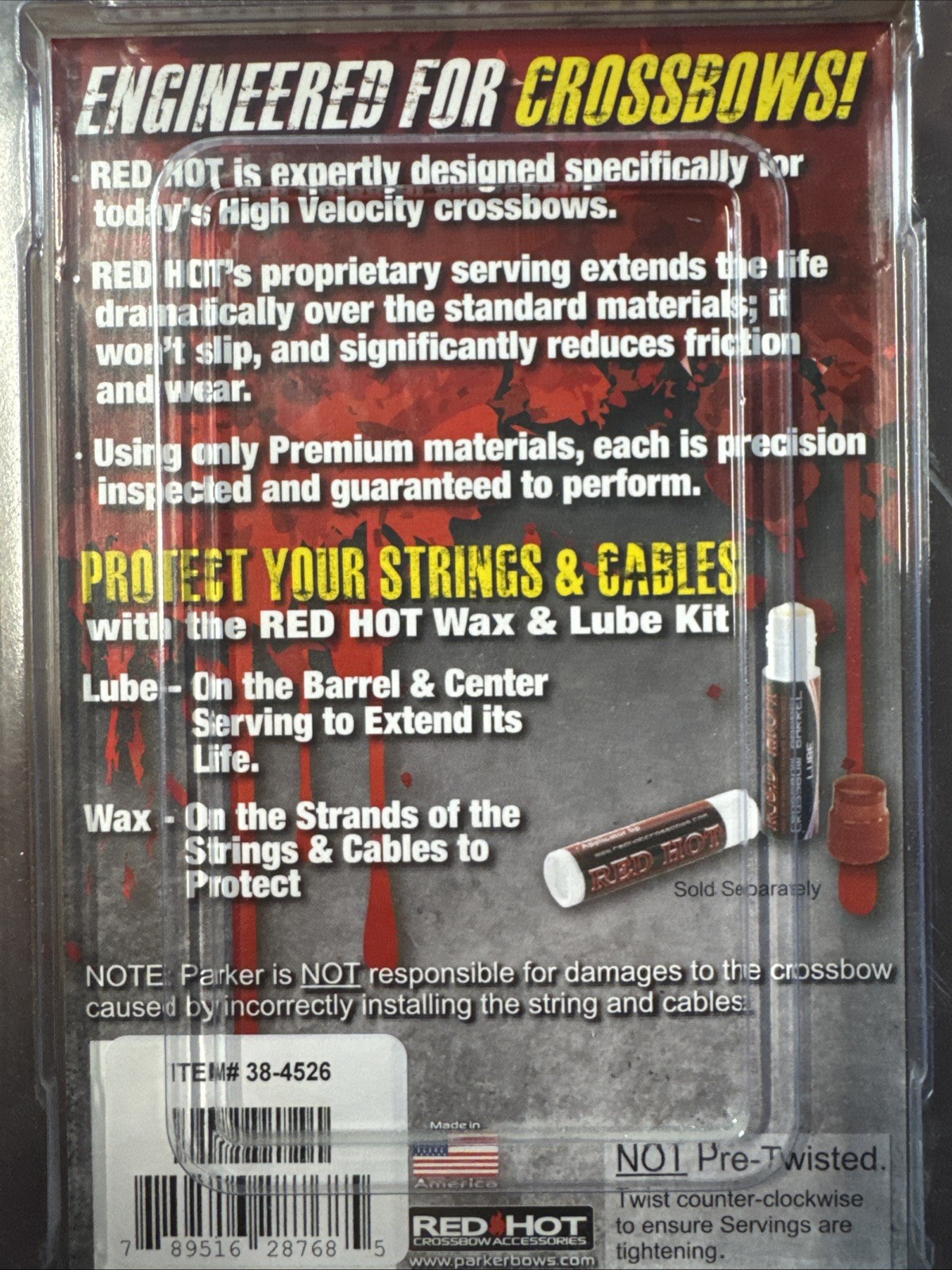 New Parker Hurricane String and Cable Set