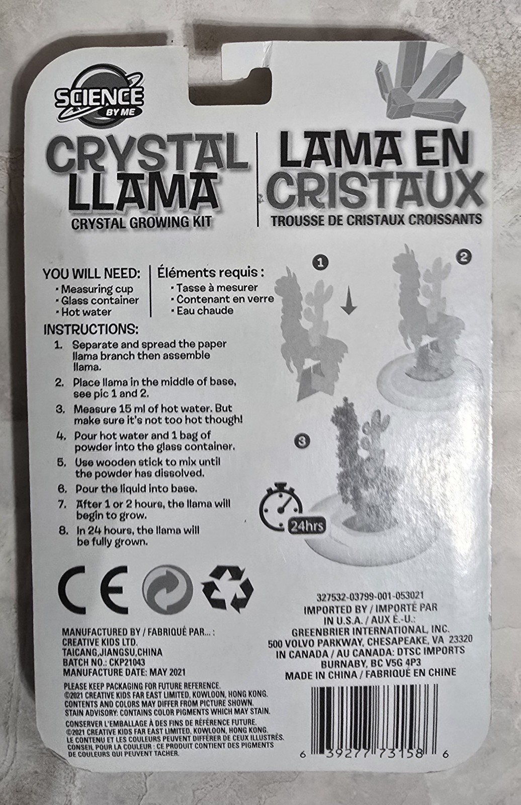 4 Pack Science By Me Crystal Grow Kits – Tree, Llama & Dragon