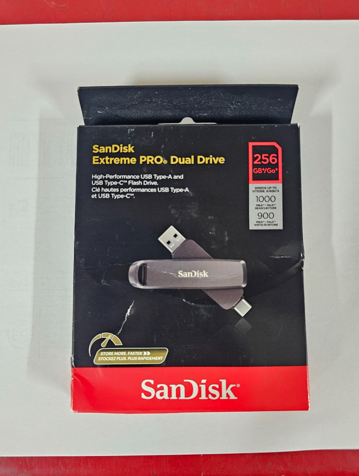 SanDisk Extreme PRO Dual Drive 256GB USB 3.2 Type-A and Type-C SDDDE1-256G-G46