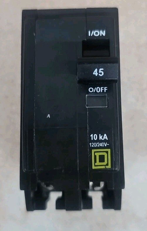 Square D QO245 Circuit Breaker 45A 120/240V 45 Amp 2-Pole W#