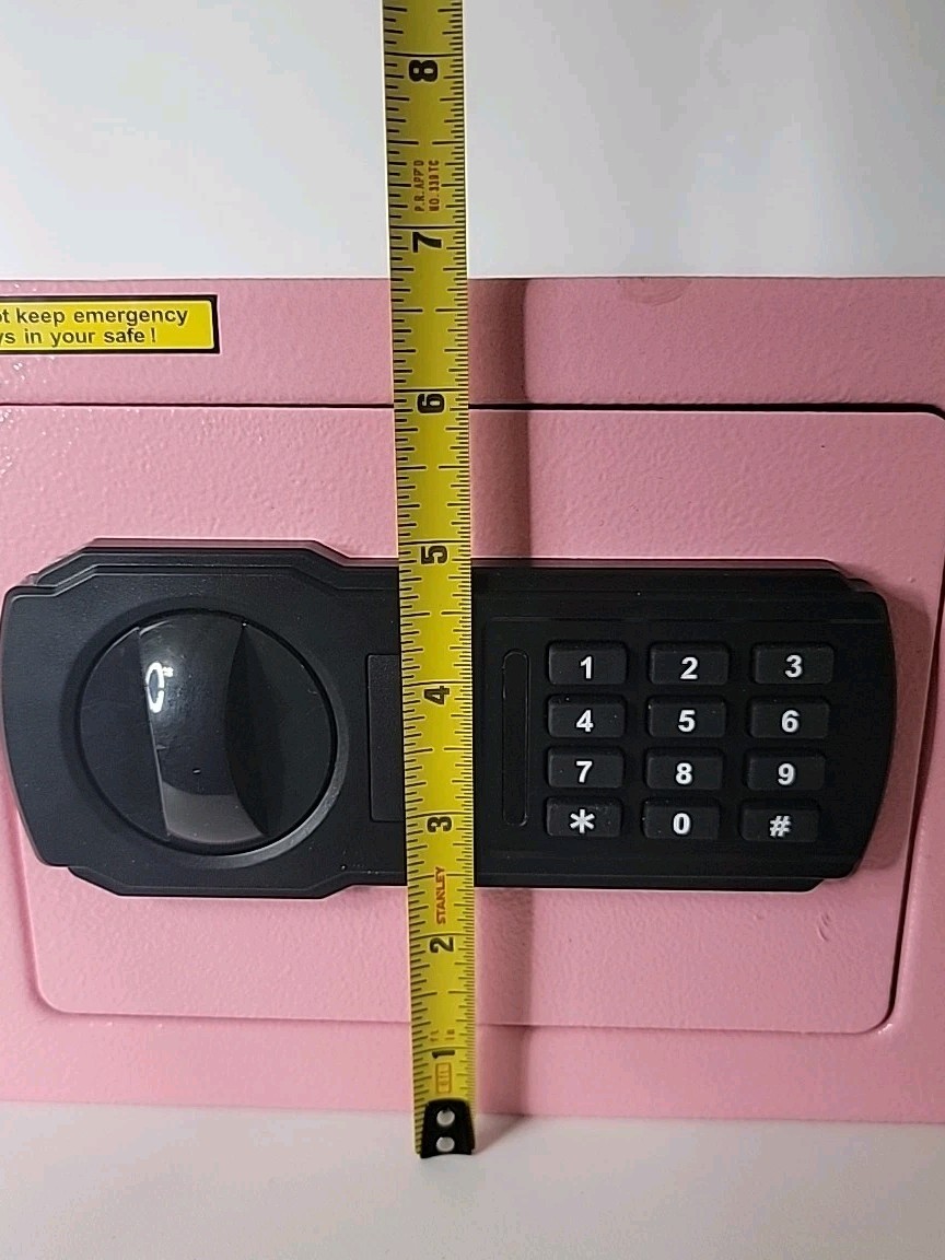 Intelligent Electronic Safe, Pink, Some Paint Touch-up (See Pictures), 2 Keys