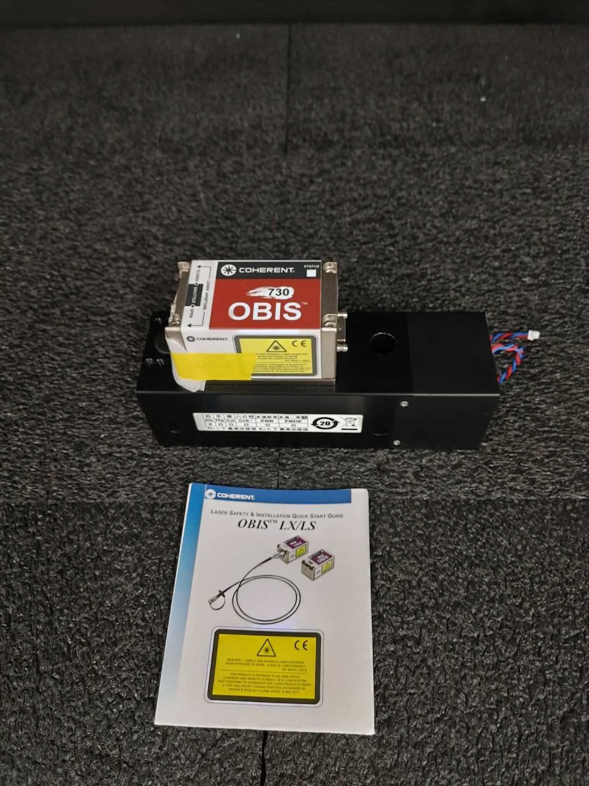 Coherent OBIS 1196629 725nm LX 30-60mW Diode Laser w Heatsink/FAN