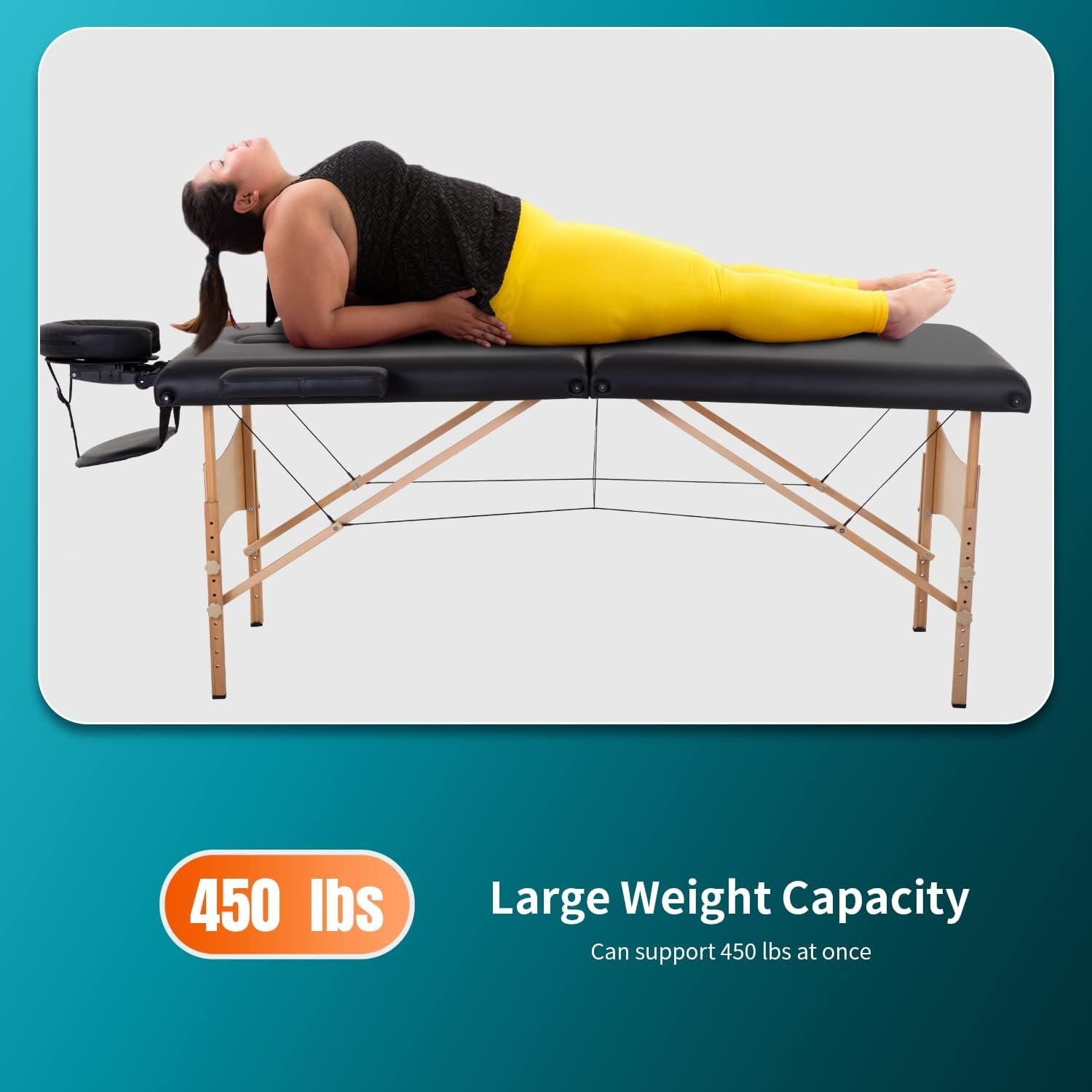 Portable Massage Table - 28" Wide, Luxe Comfort, Adjustable & Convenient