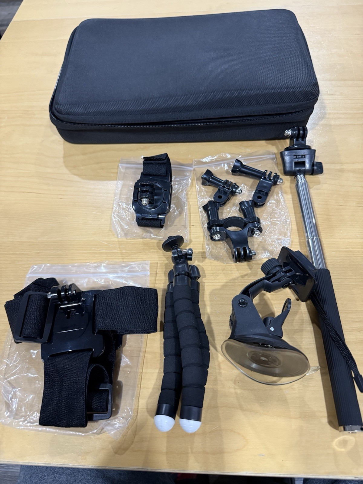 Action Camera Accessory Bundle New (Open Box) Never Used. Comes with Case