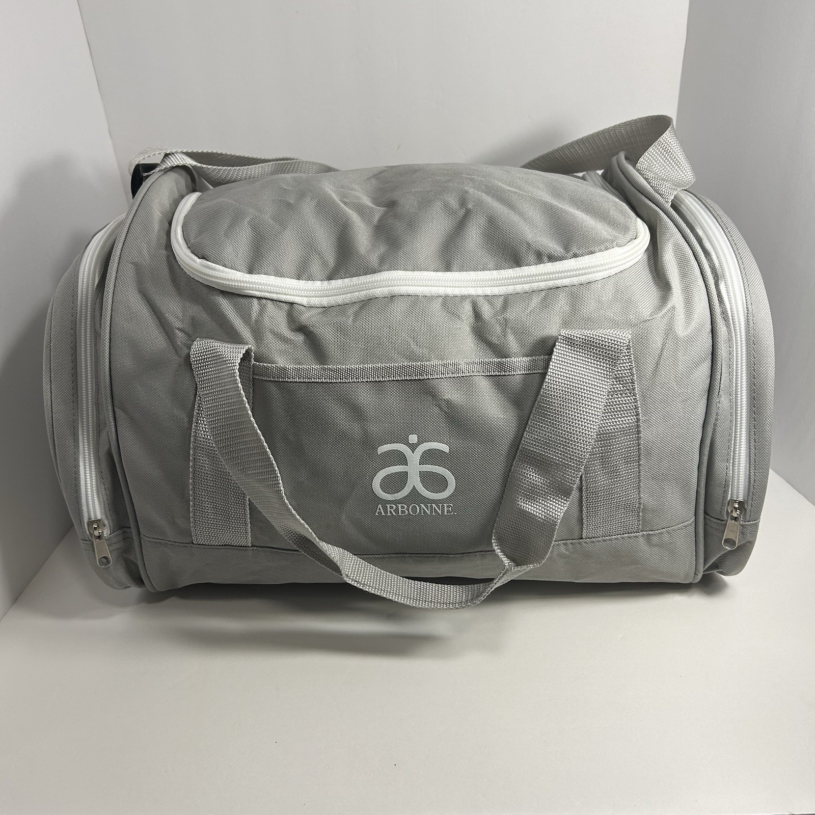 ⚡ Arbonne Duffle / Gym / Overnight Bag • Grey White