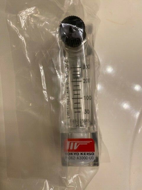 Tokyo Keiso P-062-A3000-U0 Flow Meter, L/min AIR 0.5 MPg, 20'C, NOS