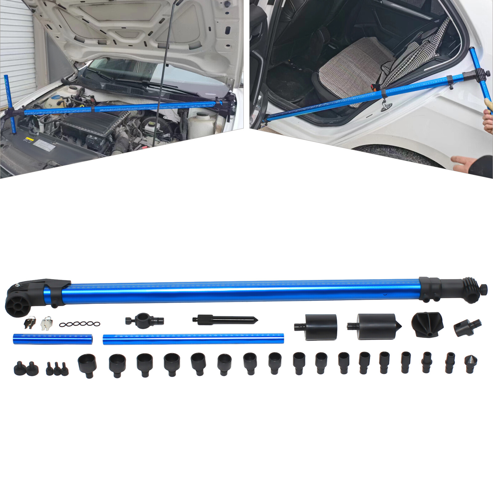 Auto Body Frame Machine 2D Measuring Ruler System High-precision W/ 3D Adapter