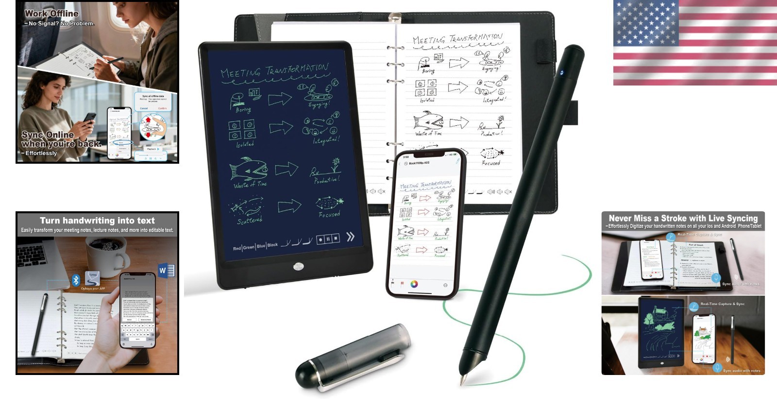 Digital Notebook with Smart Pen: Convert, Store & Share Handwritten Notes