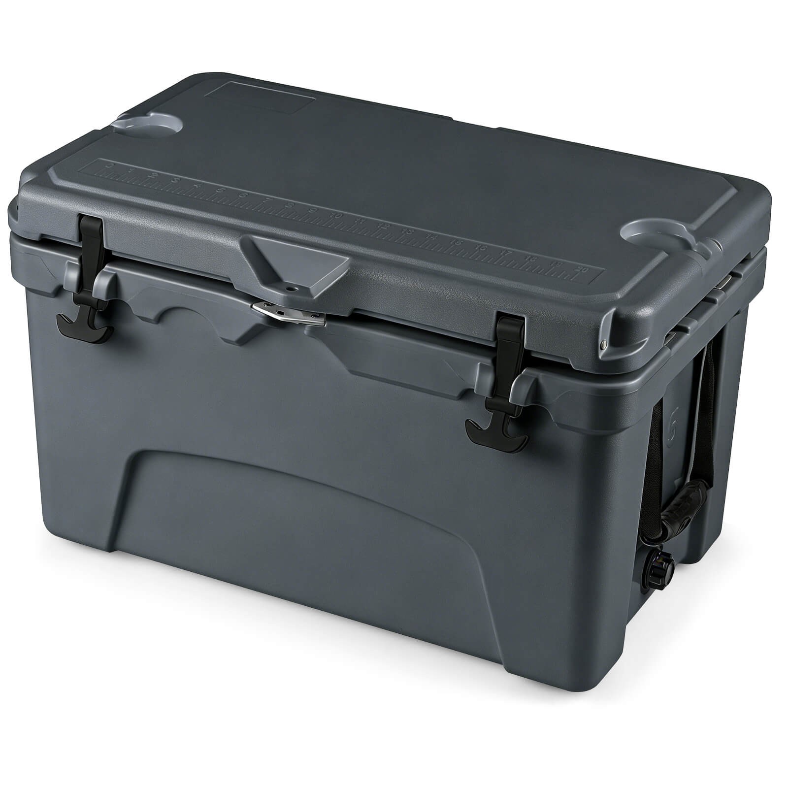 45 Quart Portable Hard Cooler, Insulated Ice Chest Keeps Cool for up to 6 Days