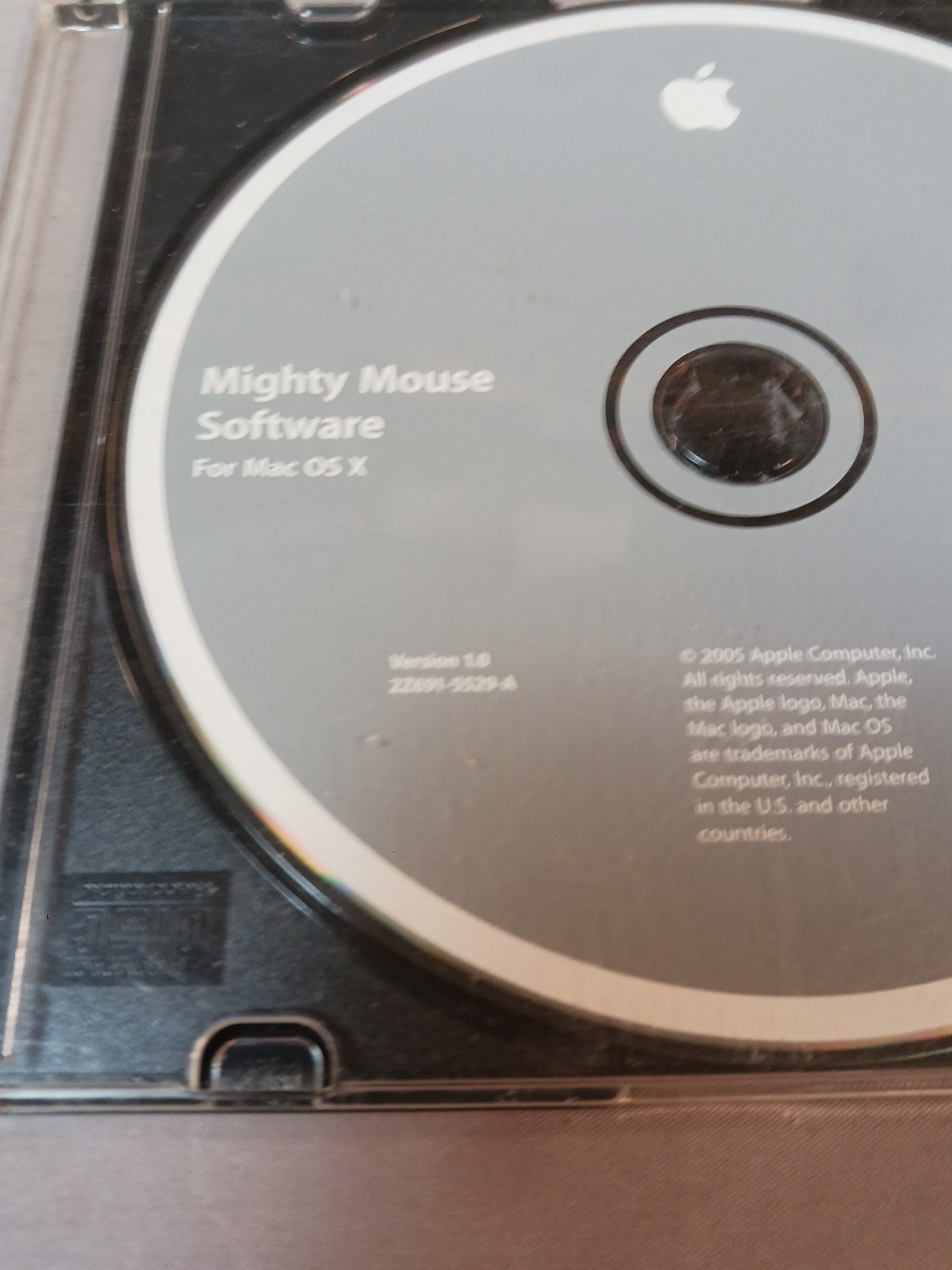 Mighty Mouse Software Install Version 1.0 Apple Software CD Disc